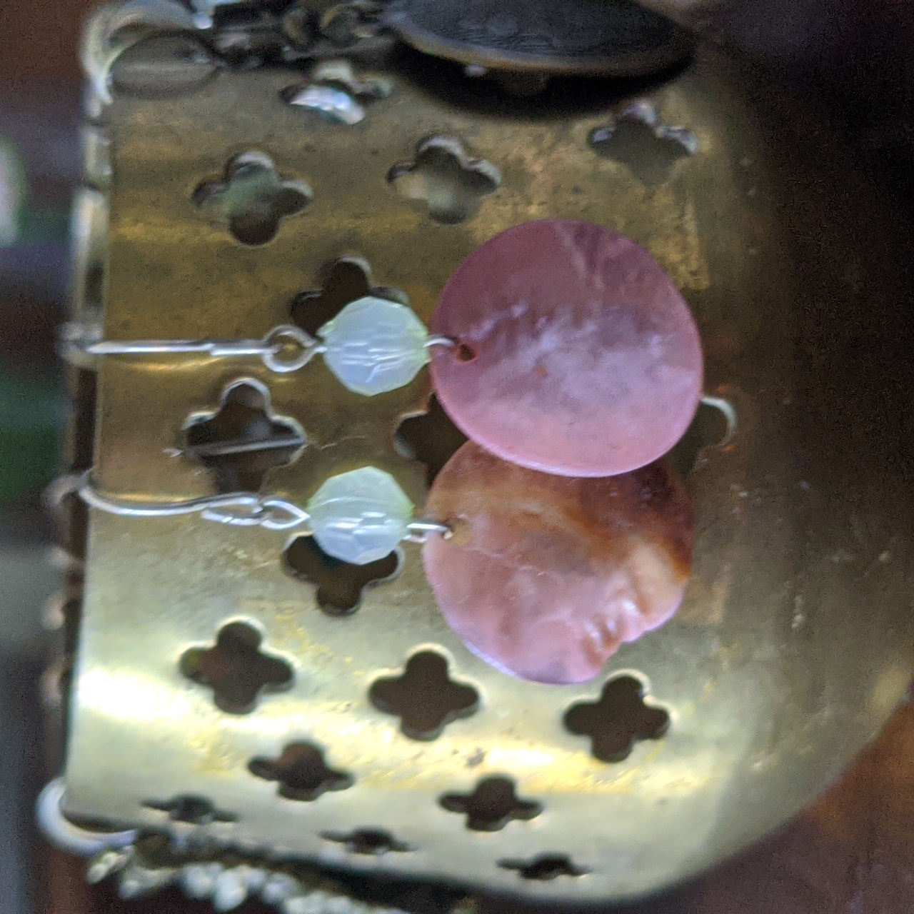 Pink Shell Earring